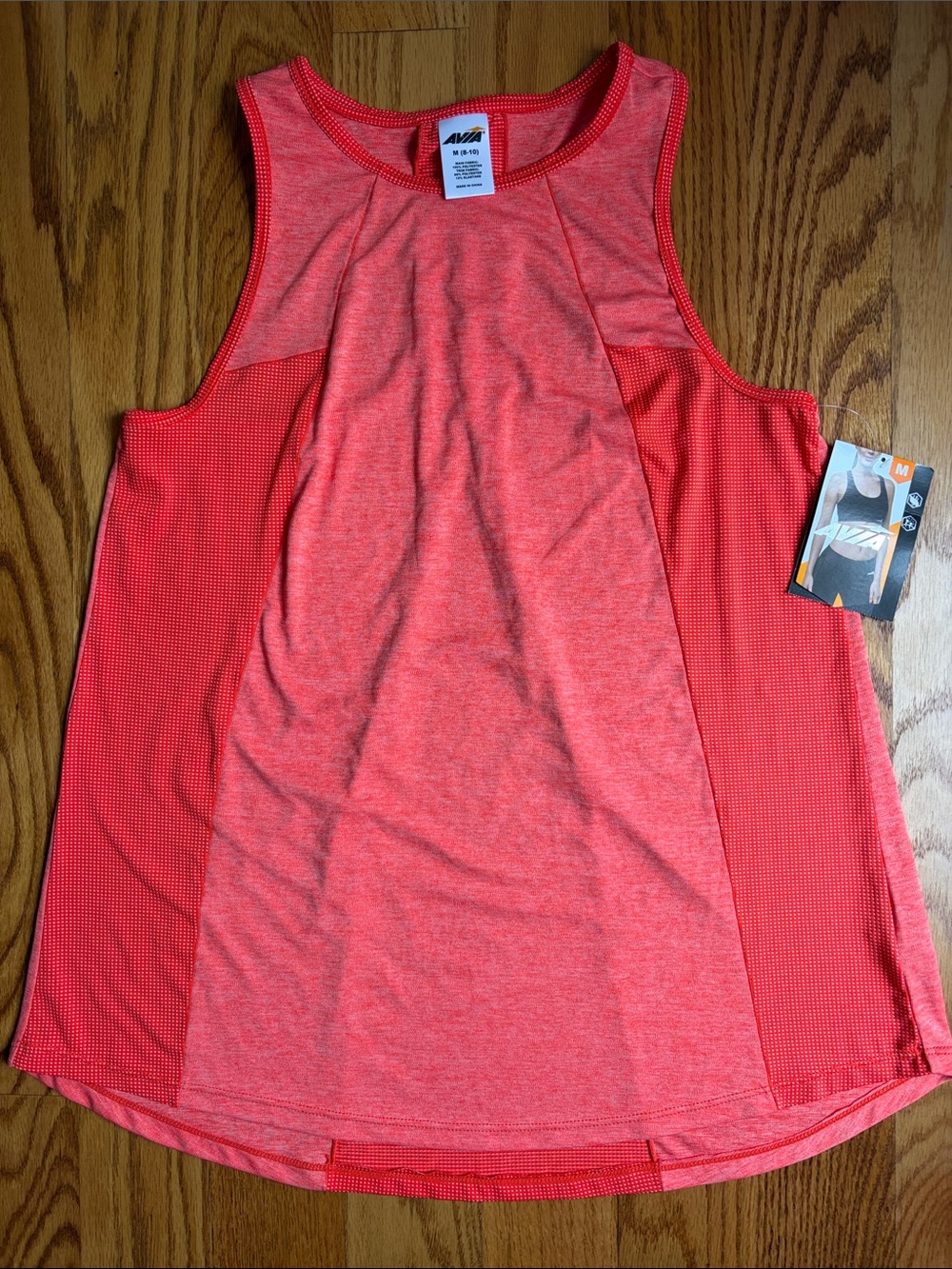 NWT Avia Women’s Performance Orange Tank Top. Size: Medium